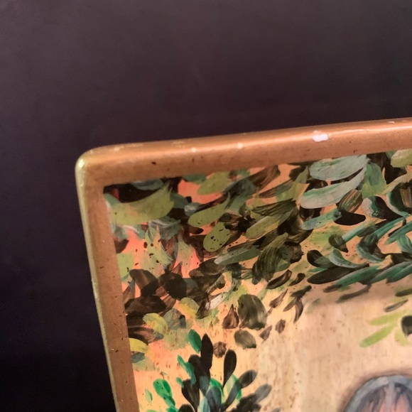 Tam San Designs 10" Square Plate Hand-Painted Decorative - Signed - Picture 10 of 11